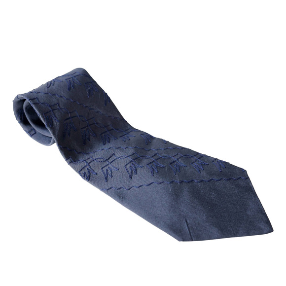 VTG Dunhill France Silk Embroidered Tie Business Casual Party Formalwear Retro - Picture 1 of 16